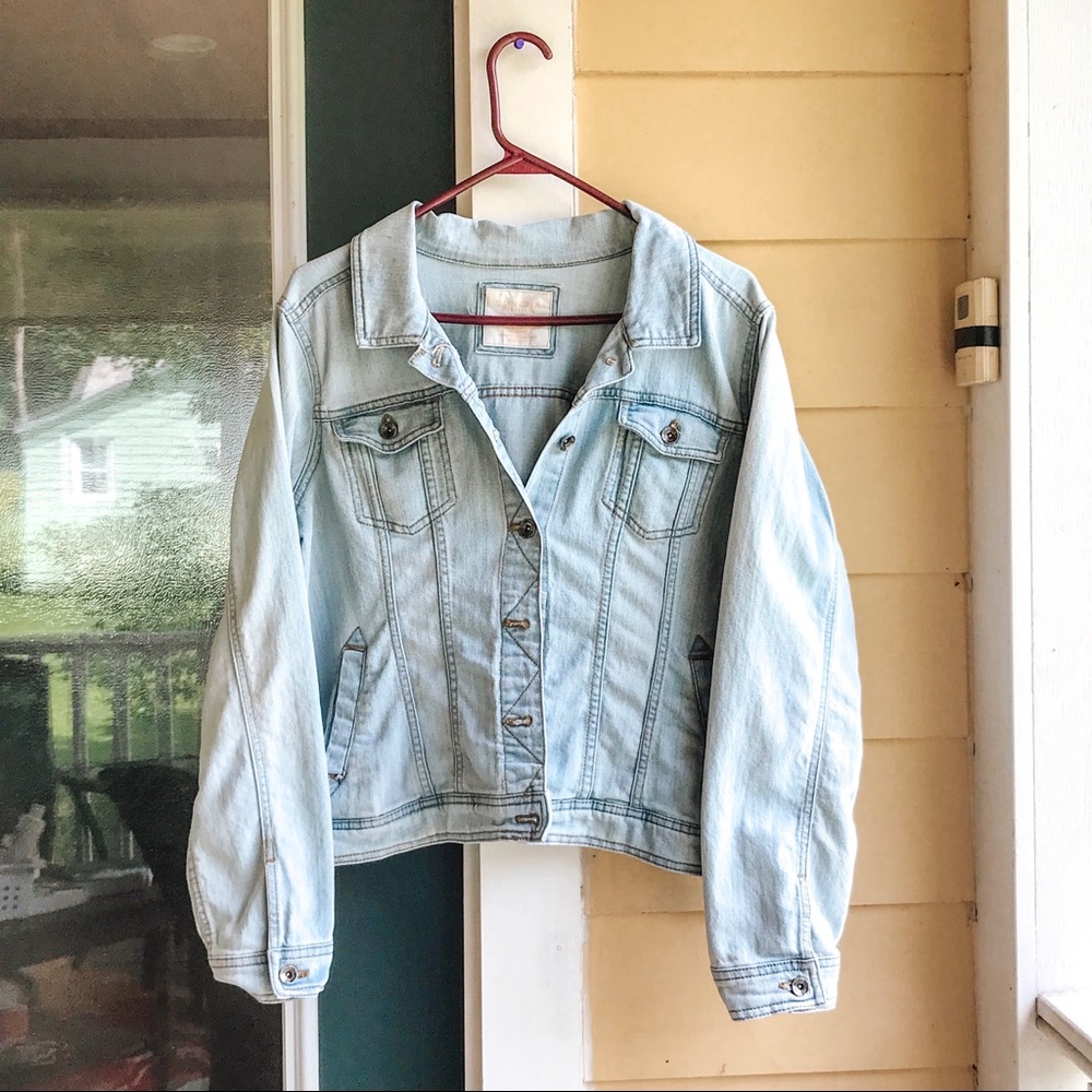Sonoma, XL, Light Wash Denim Jacket